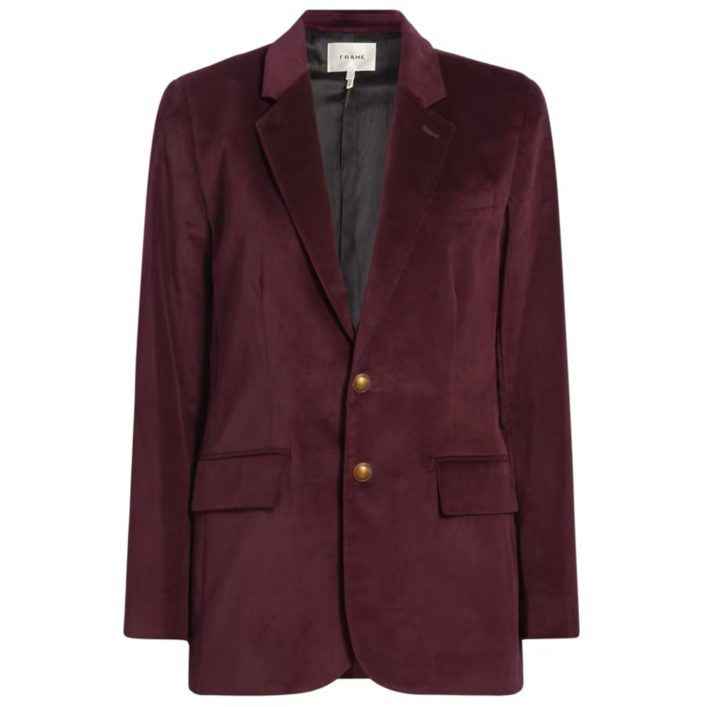 Frame Rich Burgundy Blazer